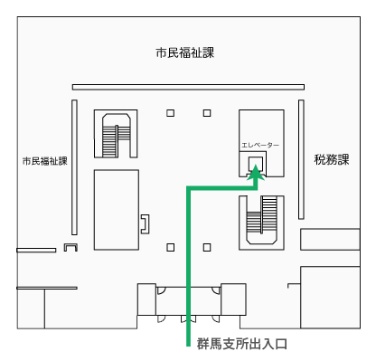 高崎キッズサポートけやき案内図01